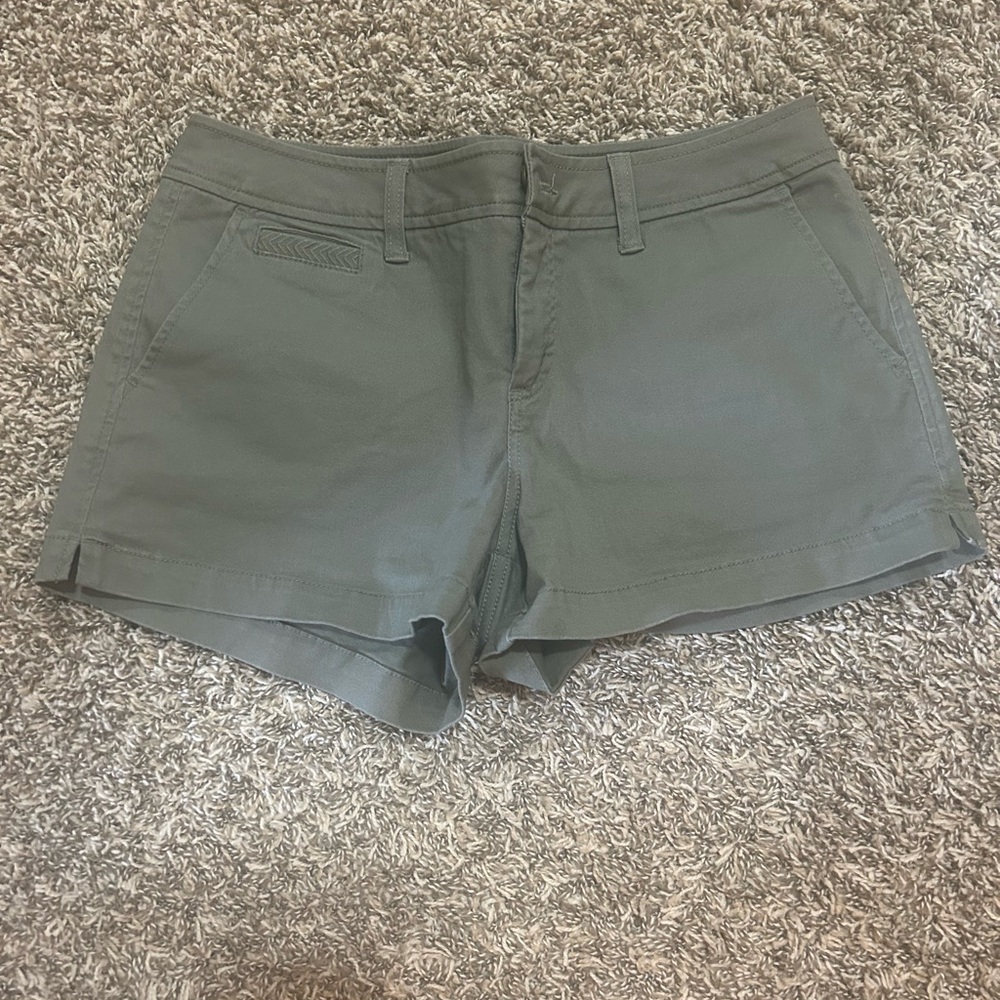 Women's Green Casual Shorts